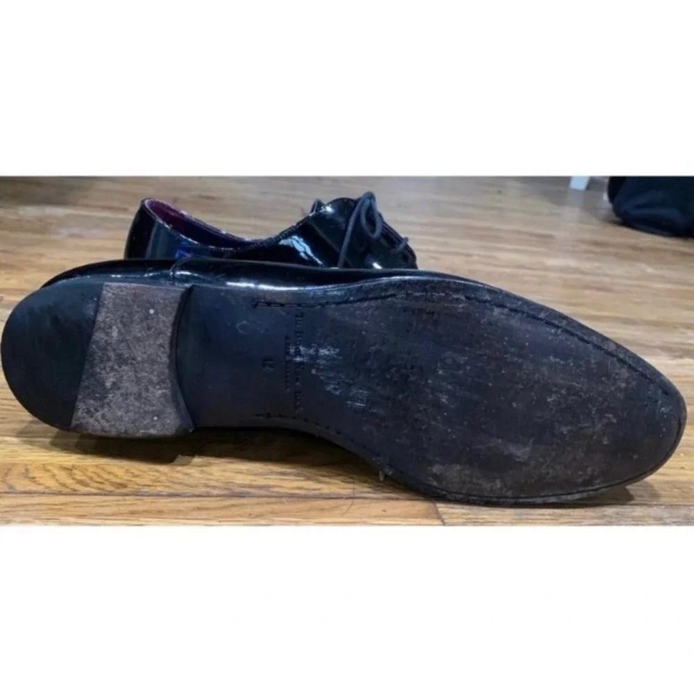 To Boot New York Adam Derrick Black Patent Leather Oxford Dress Shoes Mens 12